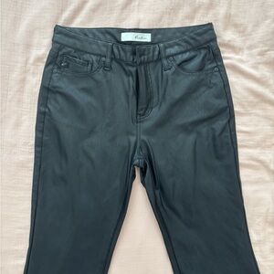 Leather Bootcut Pants